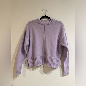 A New Day Purple Lilac Sweater, Size M - Cotton Blend